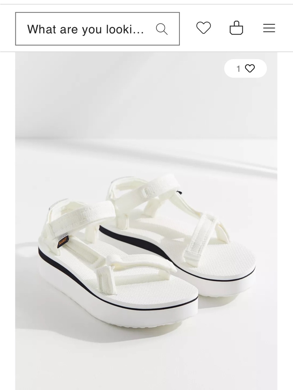 Teva Flatform Universal sandal white